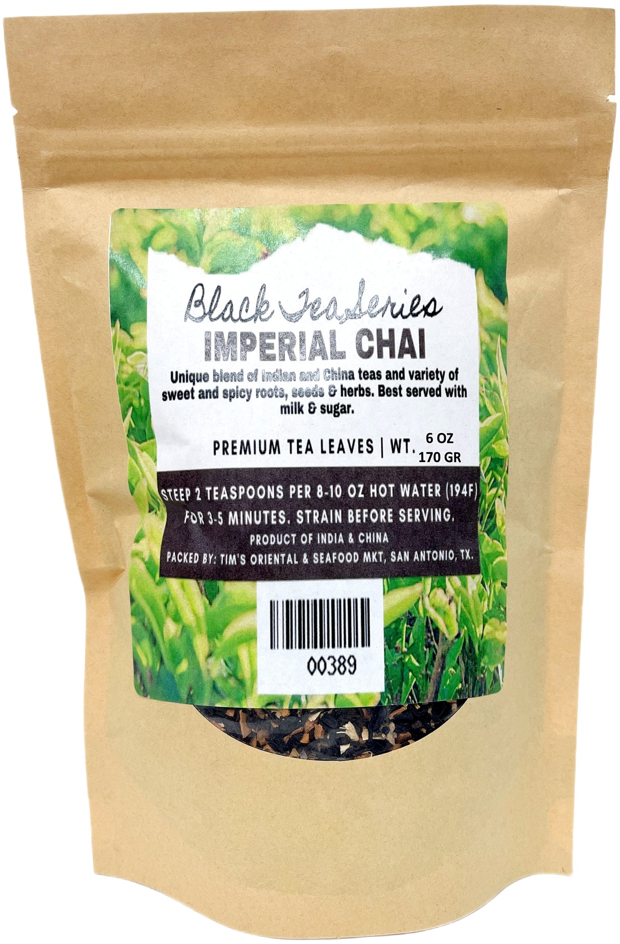 BLACK TEA SERIES - IMPERIAL CHAI (6oz)