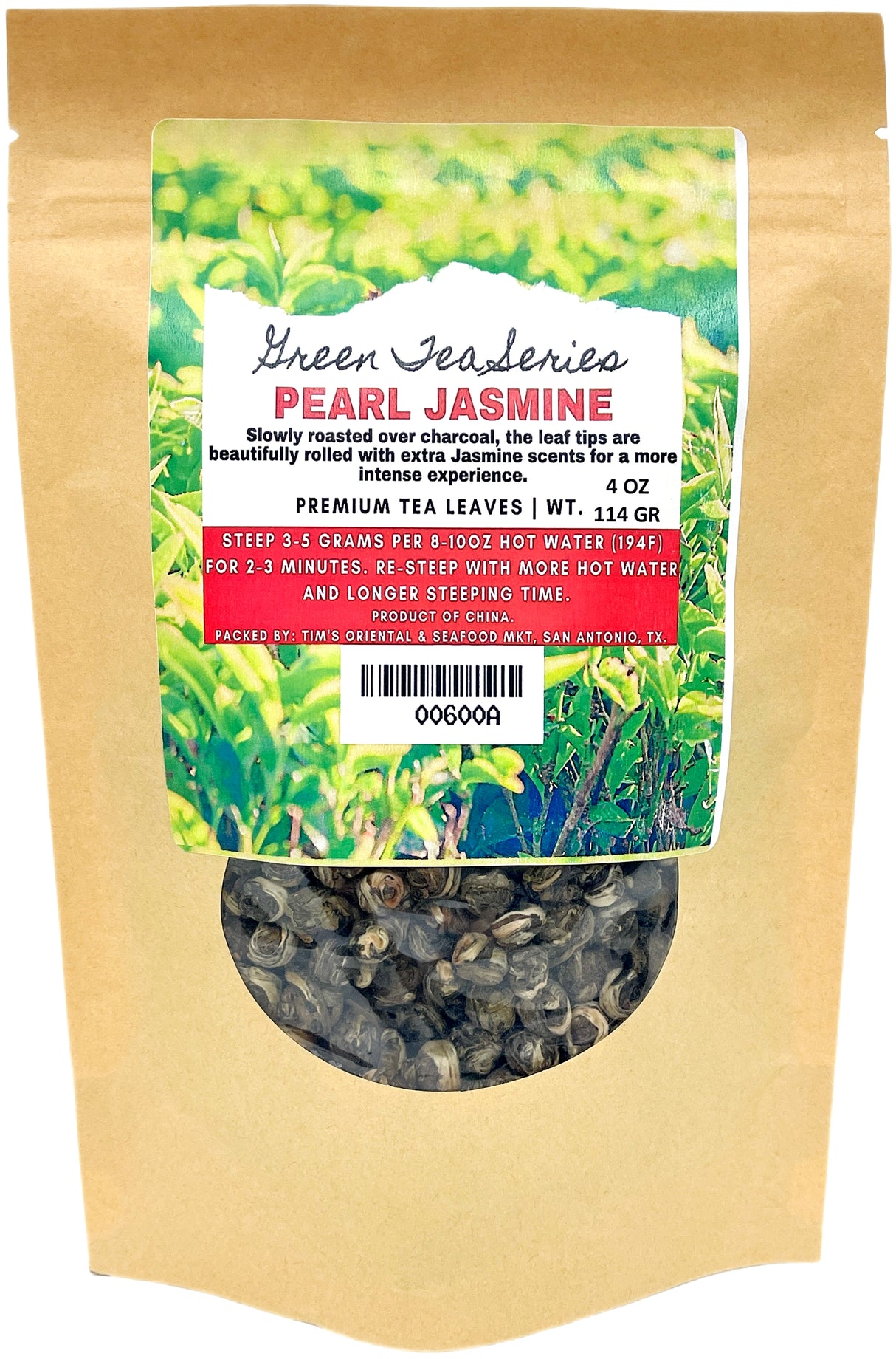GREEN TEA SERIES - PEARL JASMINE (4oz)