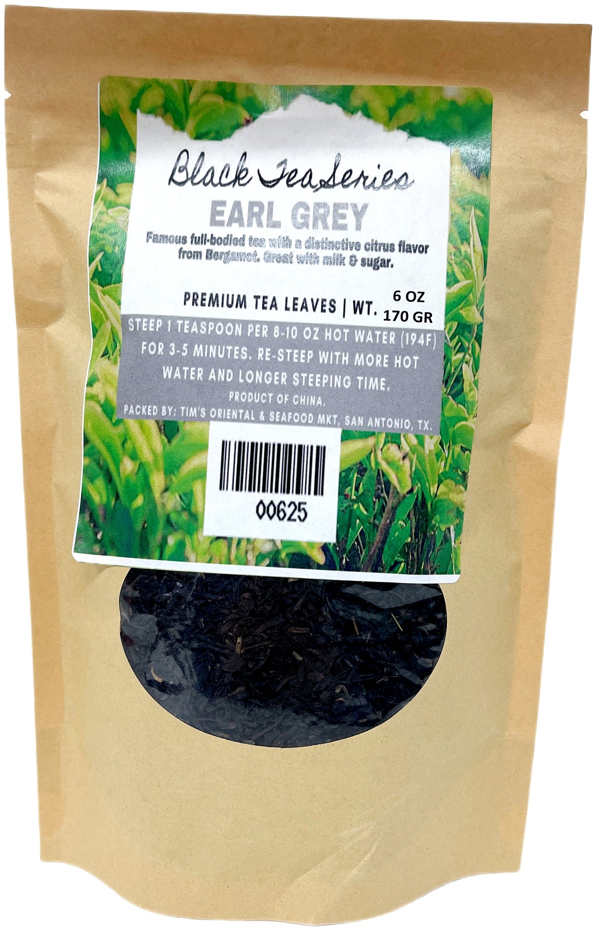 BLACK TEA SERIES - EARL GREY (6oz)