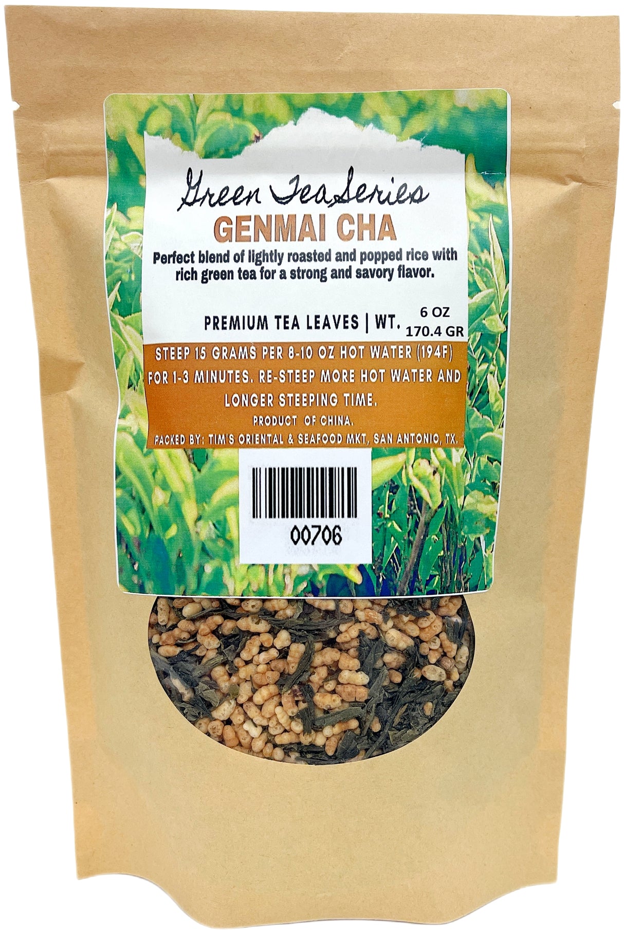 GREEN TEA SERIES - GENMAI CHA (6oz)