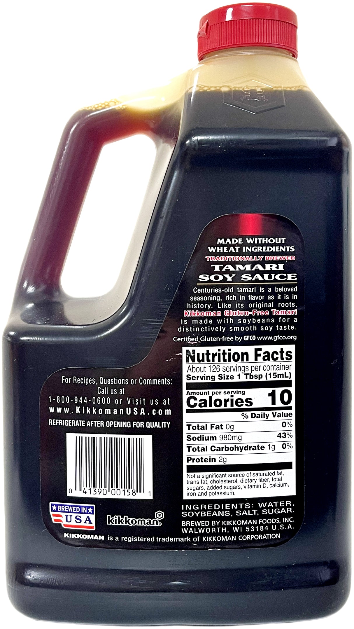 KIKKOMAN GLUTEN-FREE TAMARI SOY SAUCE (64oz)