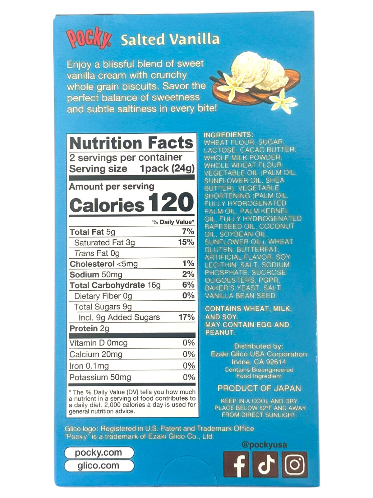 POCKY BISCUIT STICKS 2PK - SALTED VANILLA (1.71oz)
