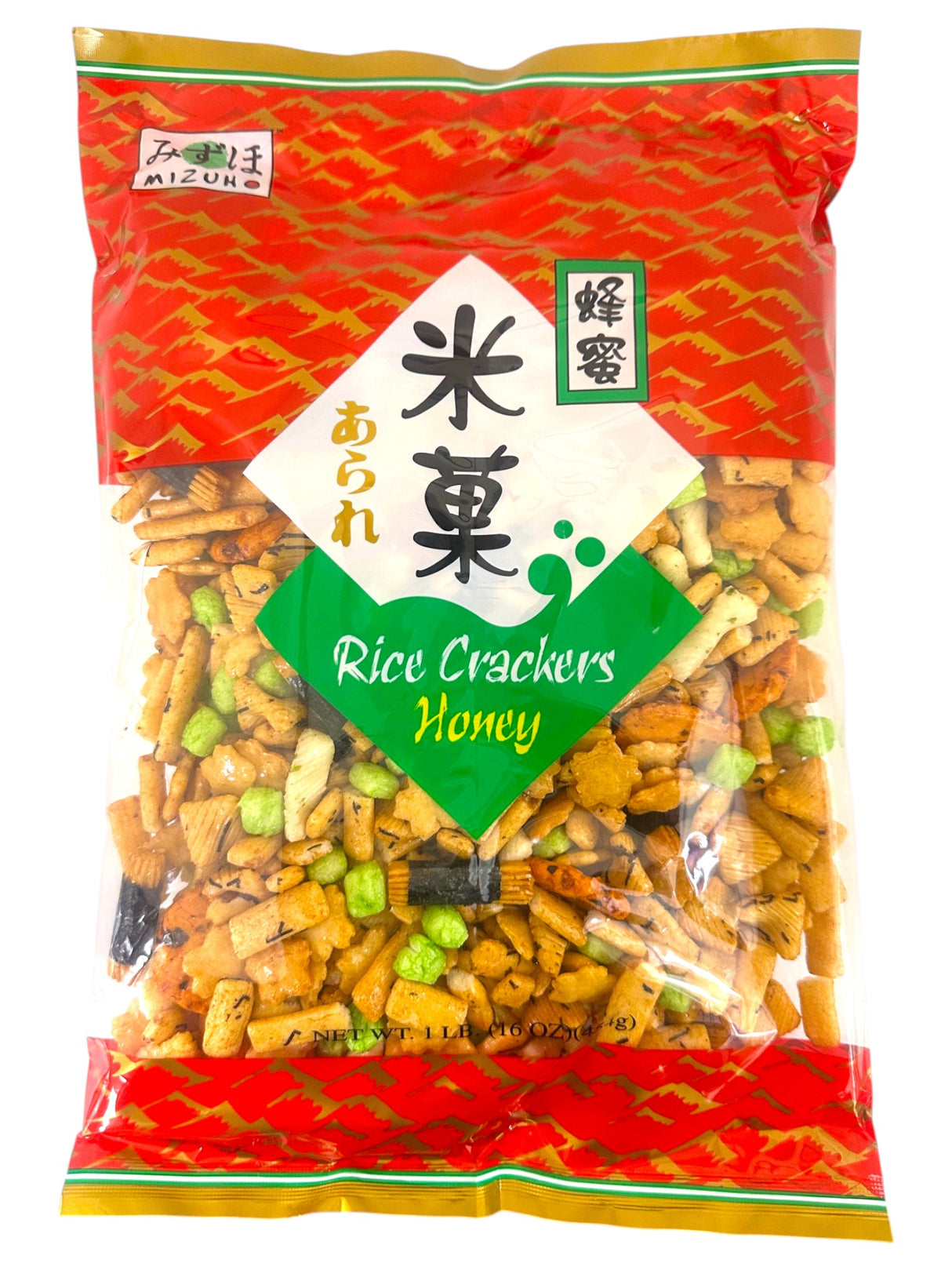 MIZHUHO MIXED RICE CRACKER - HONEY FLAVOR (16oz)