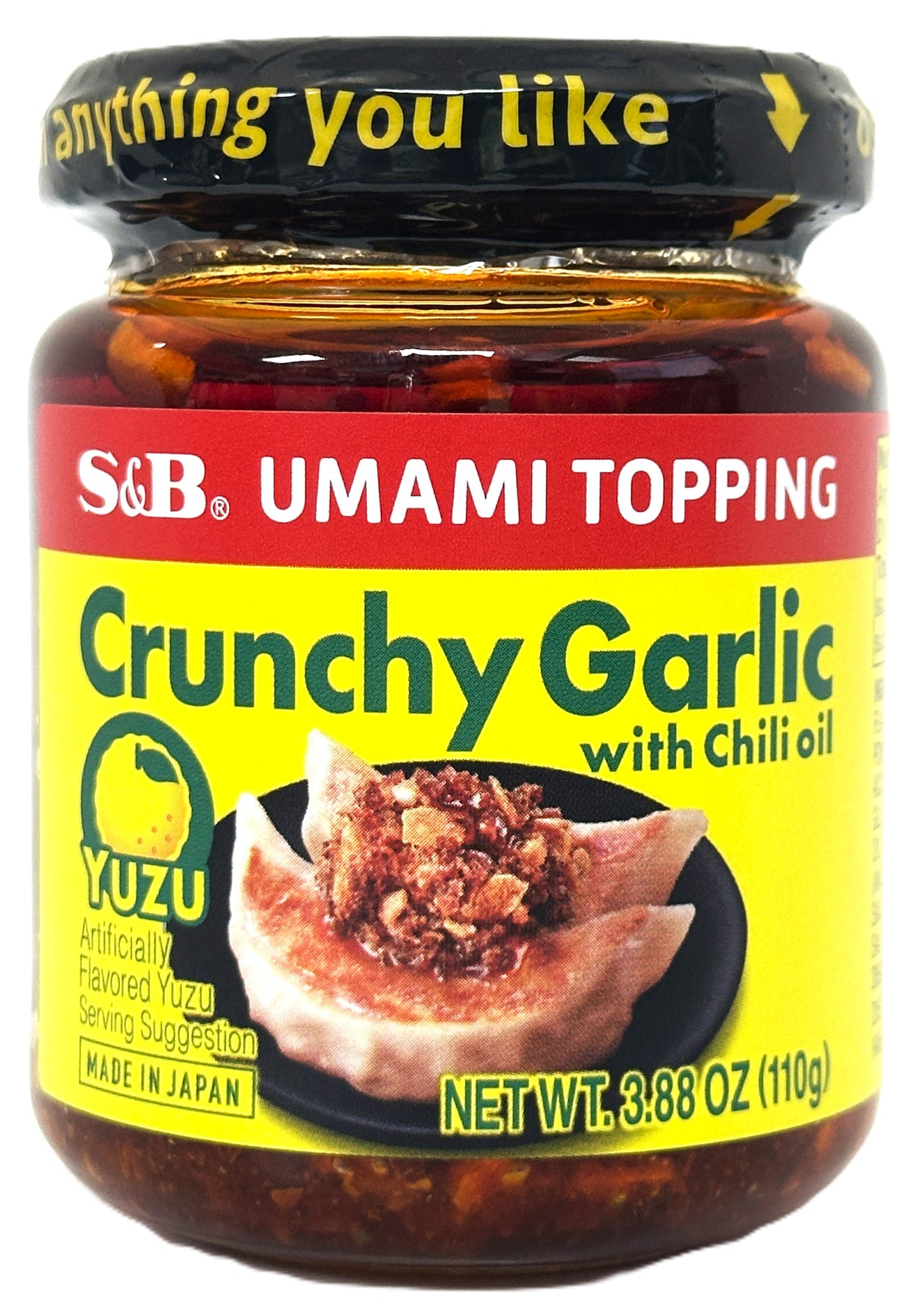 S&B CRUNCHY GARLIC TOPPING WITH CHILI OIL & YUZU (3.88oz)