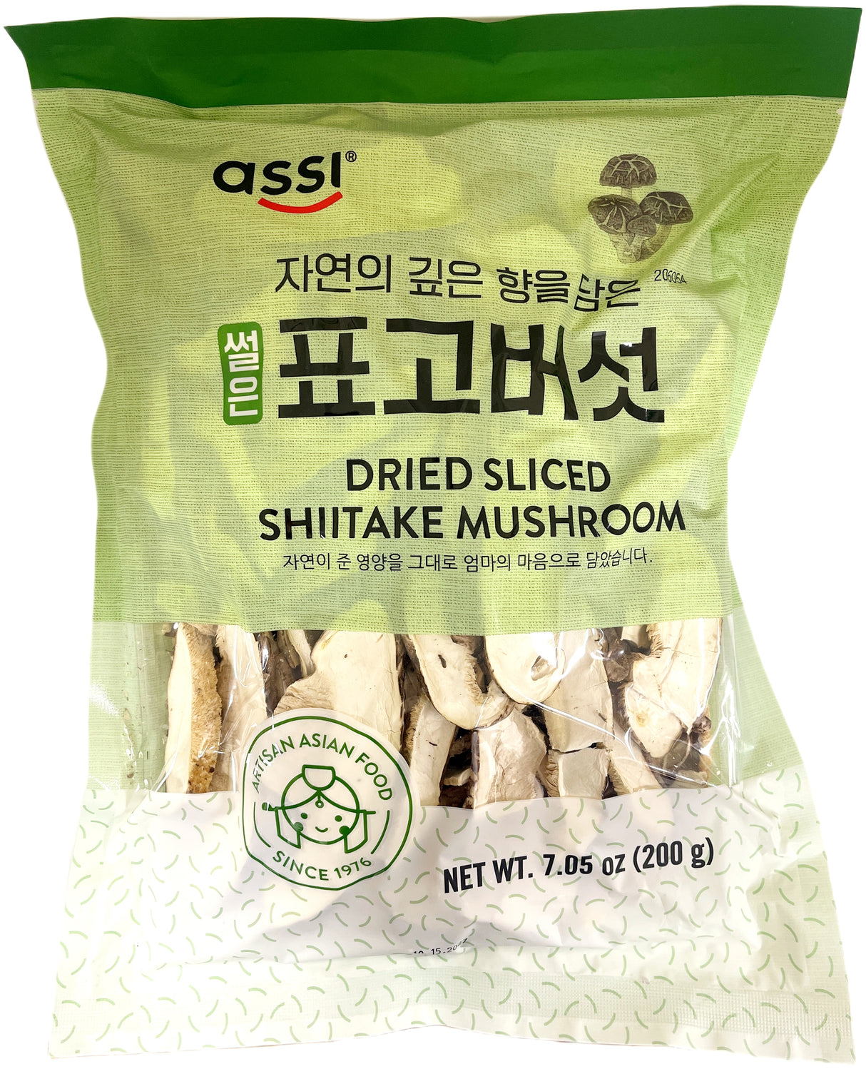 ASSI DRIED SHIITAKE MUSHROOM - SLICED (7.05oz)