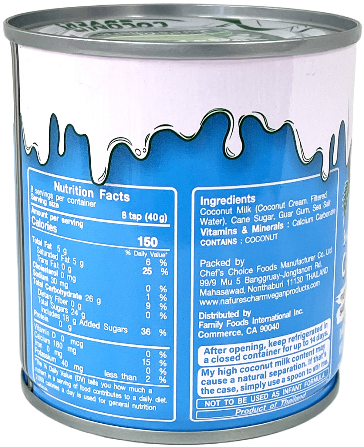 NATURE'S CHARM SWEETENED CONDENSED COCONUT MILK (11.25oz)