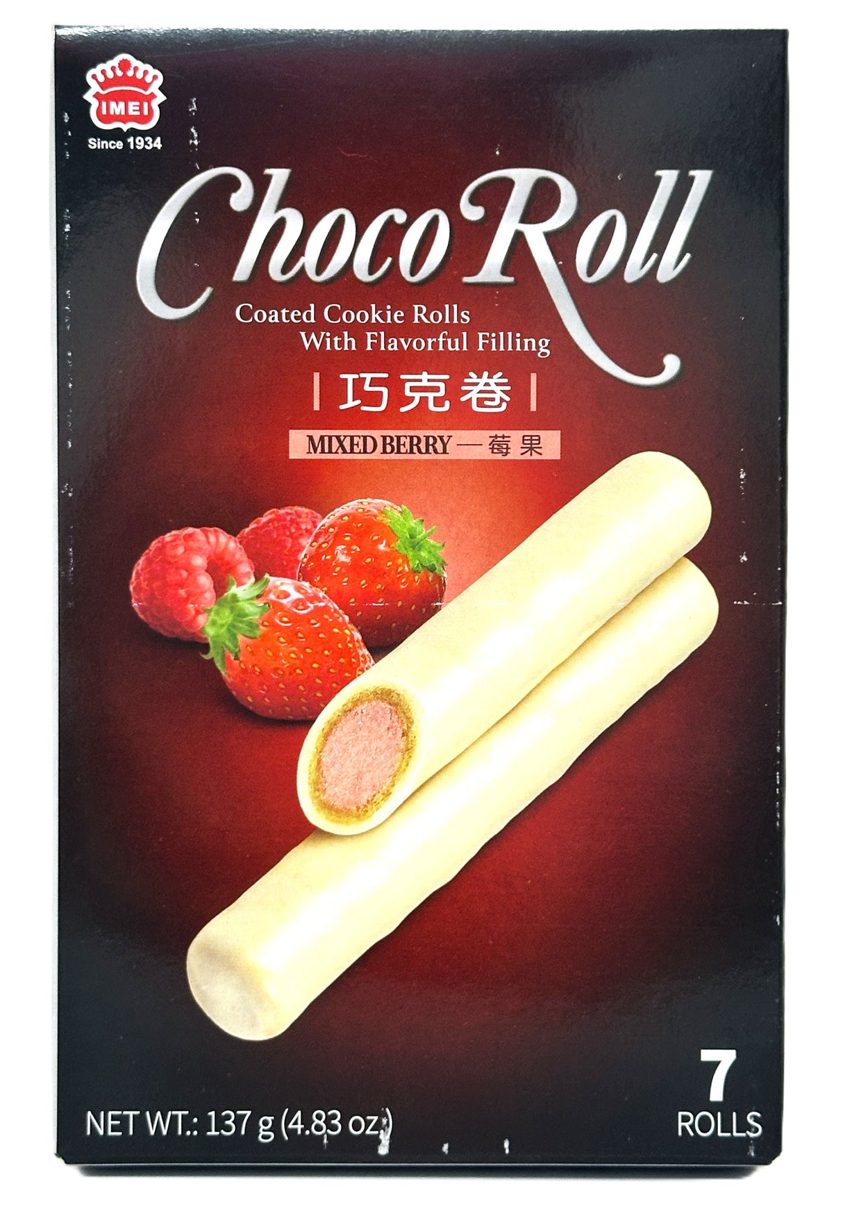 IMEI CHOCO ROLL COOKIES - MIXED BERRY (4.83oz)