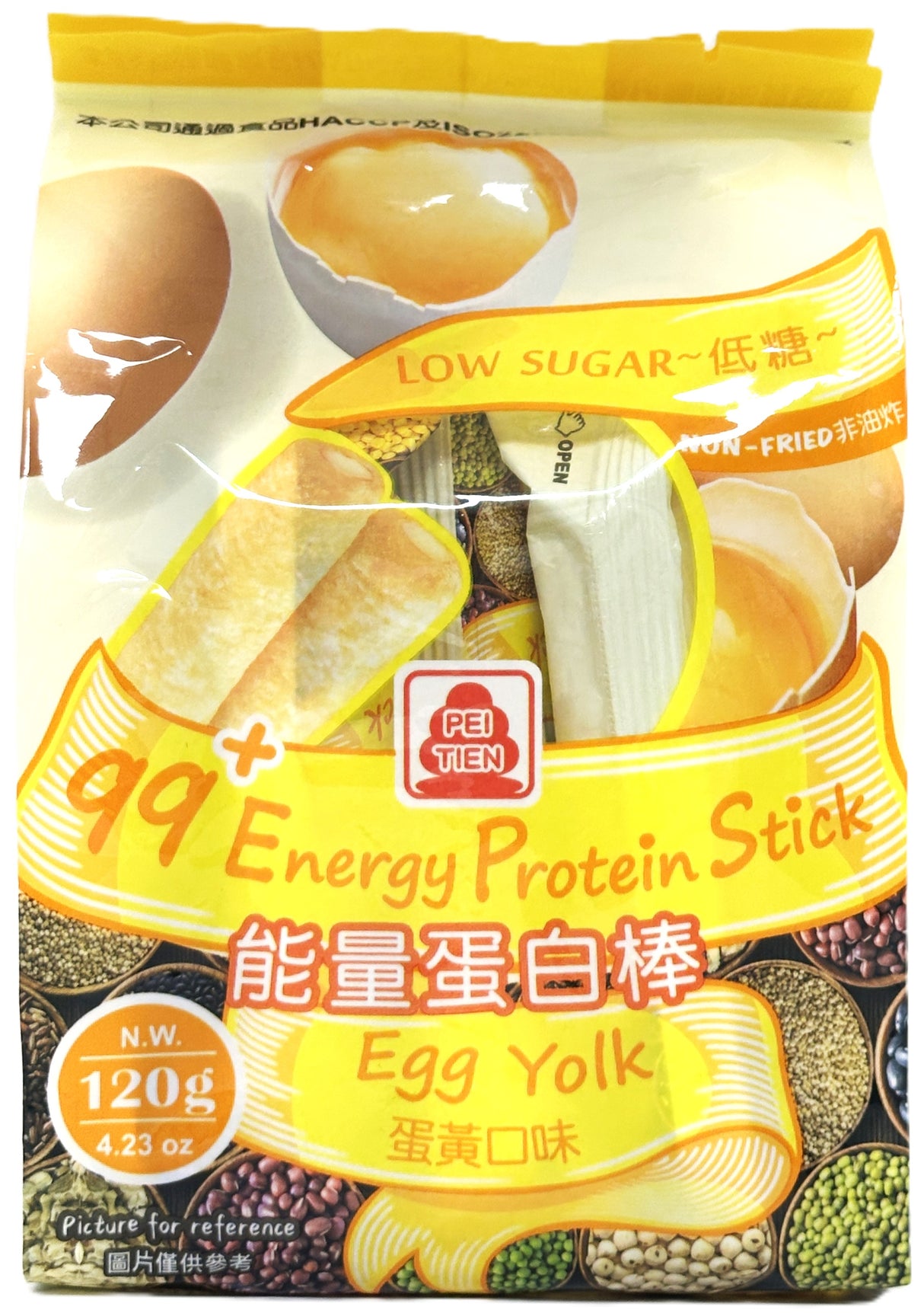 PEI TIEN 99+ ENERGY PROTEIN STICK - EGG YOLK (4.23oz)