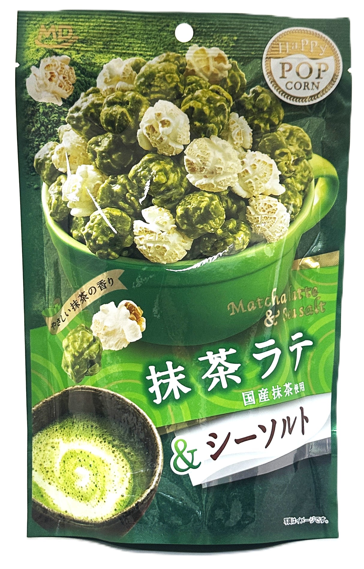 MD HAPPY POPCORN - MATCHA LATTE & SEA SALT (1.5oz)