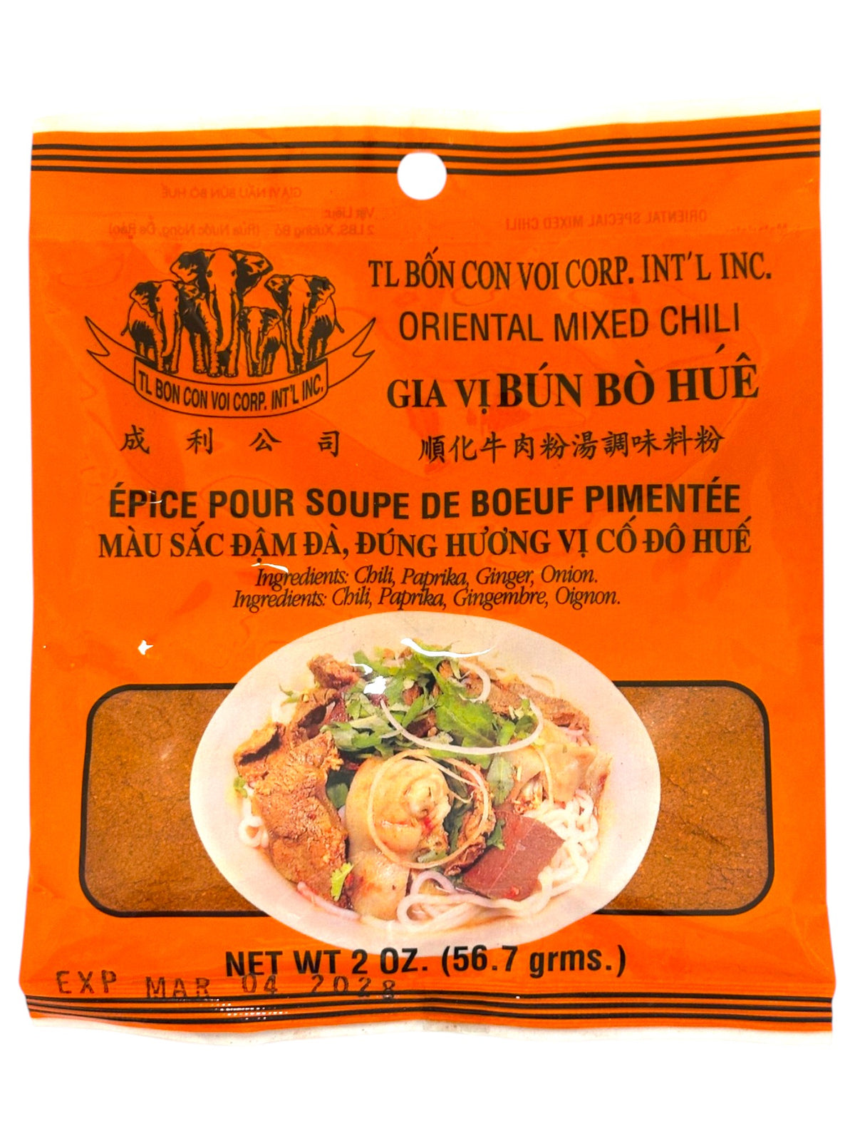 TL BON CON VOI BÚN BÒ HUẾ SOUP SEASONING (2oz)