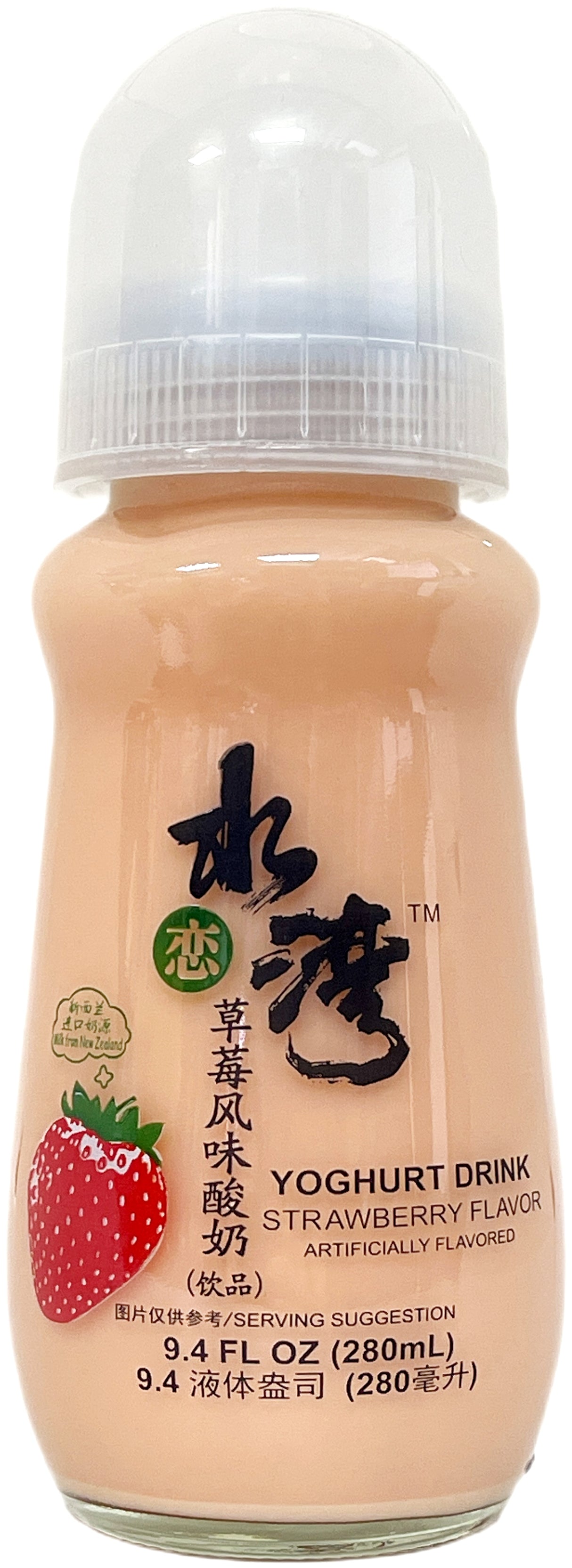 SHUI LIAN WAN YOGHURT DRINK - STRAWBERRY (9.4oz)