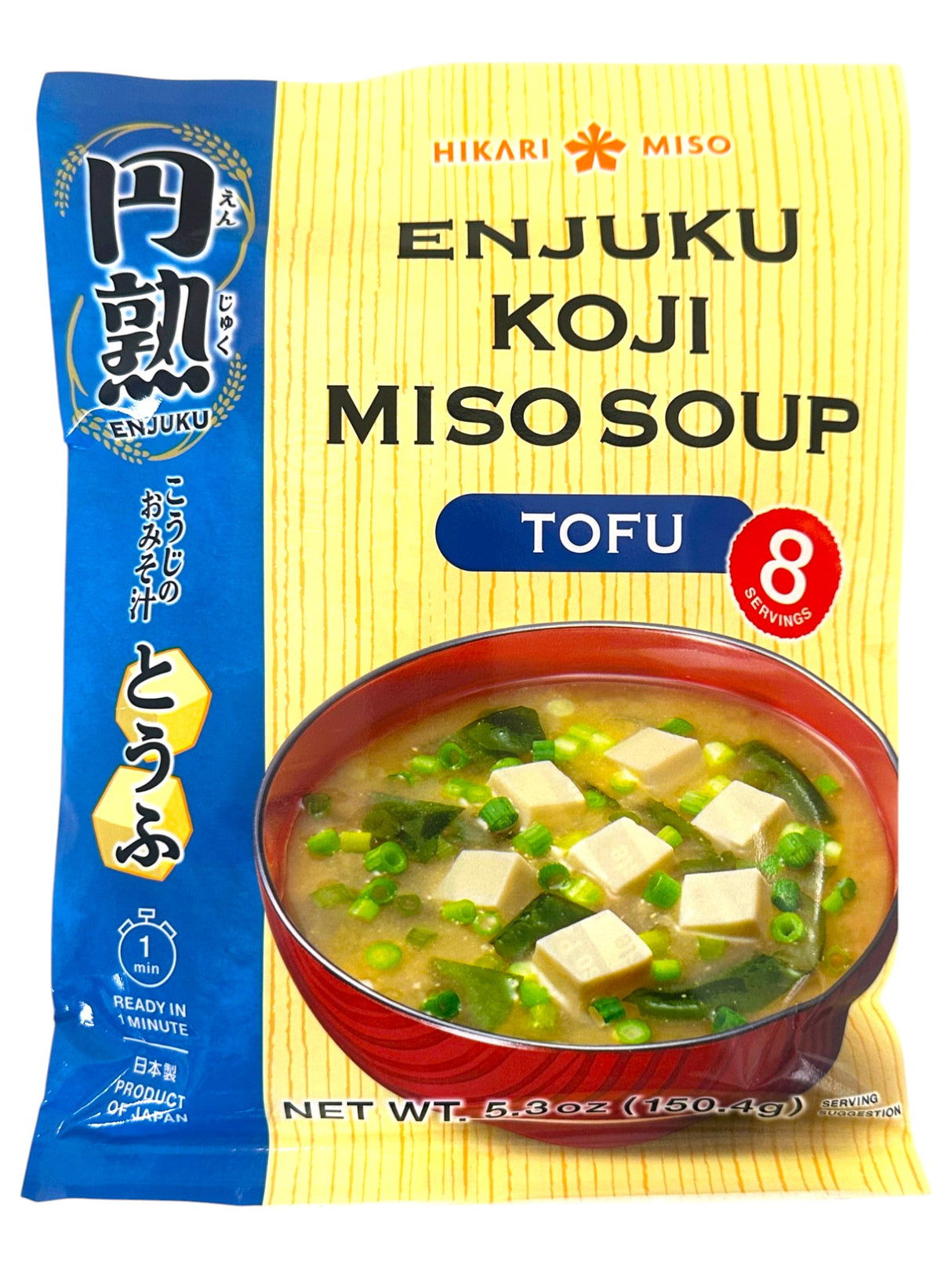 HIKARI ENJUKU KOJI INSTANT MISO SOUP 8PK - TOFU (5.3oz)