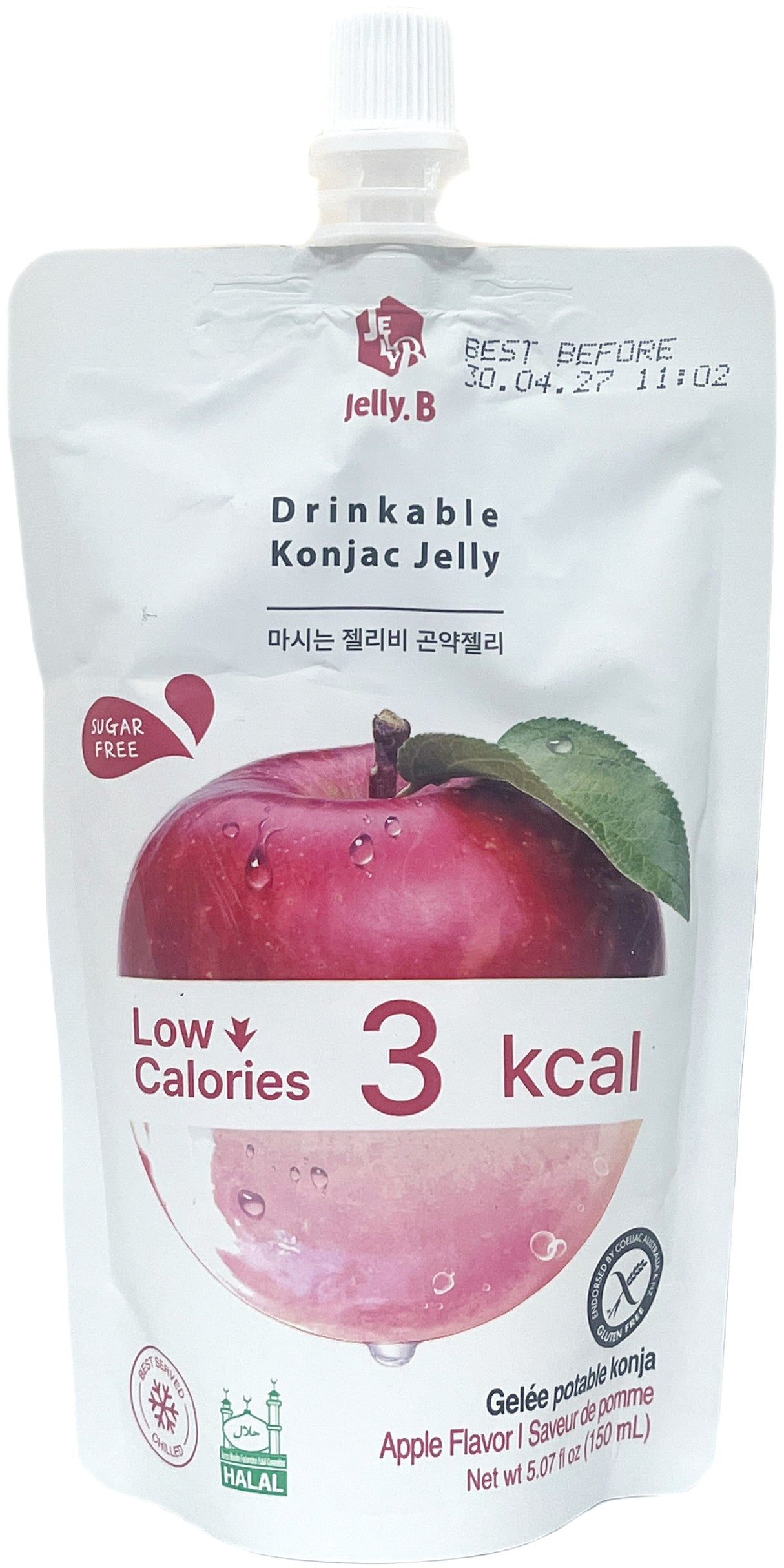 JELLY B. DRINKABLE KONJAC JELLY - APPLE (5.07oz)