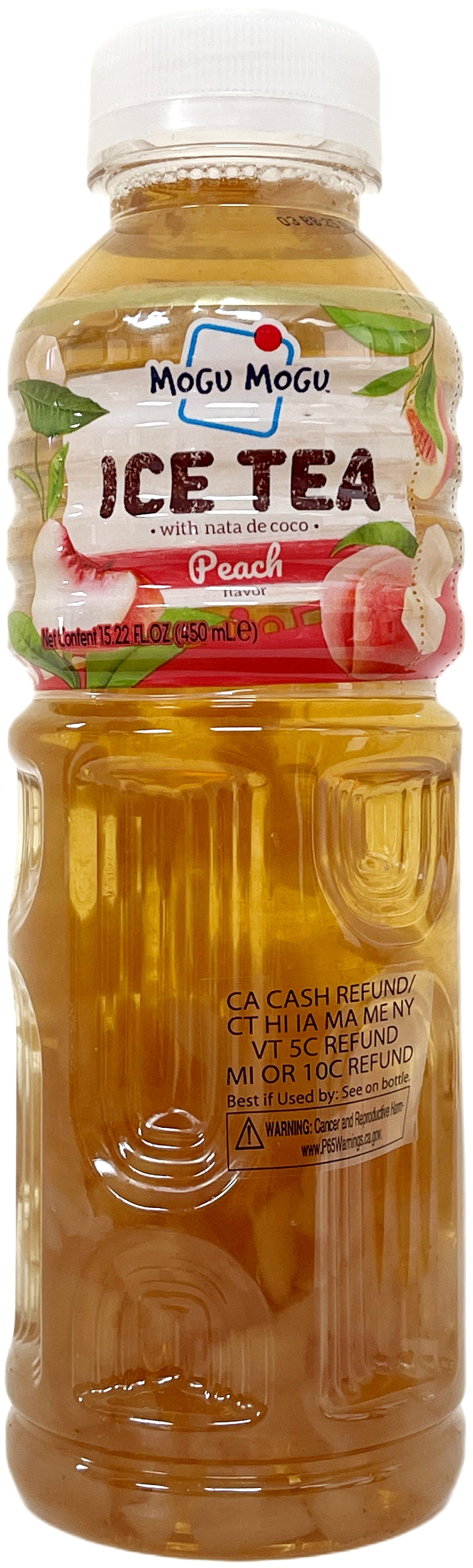 MOGU MOGU COCONUT JELLY ICE TEA - PEACH (15.22oz)