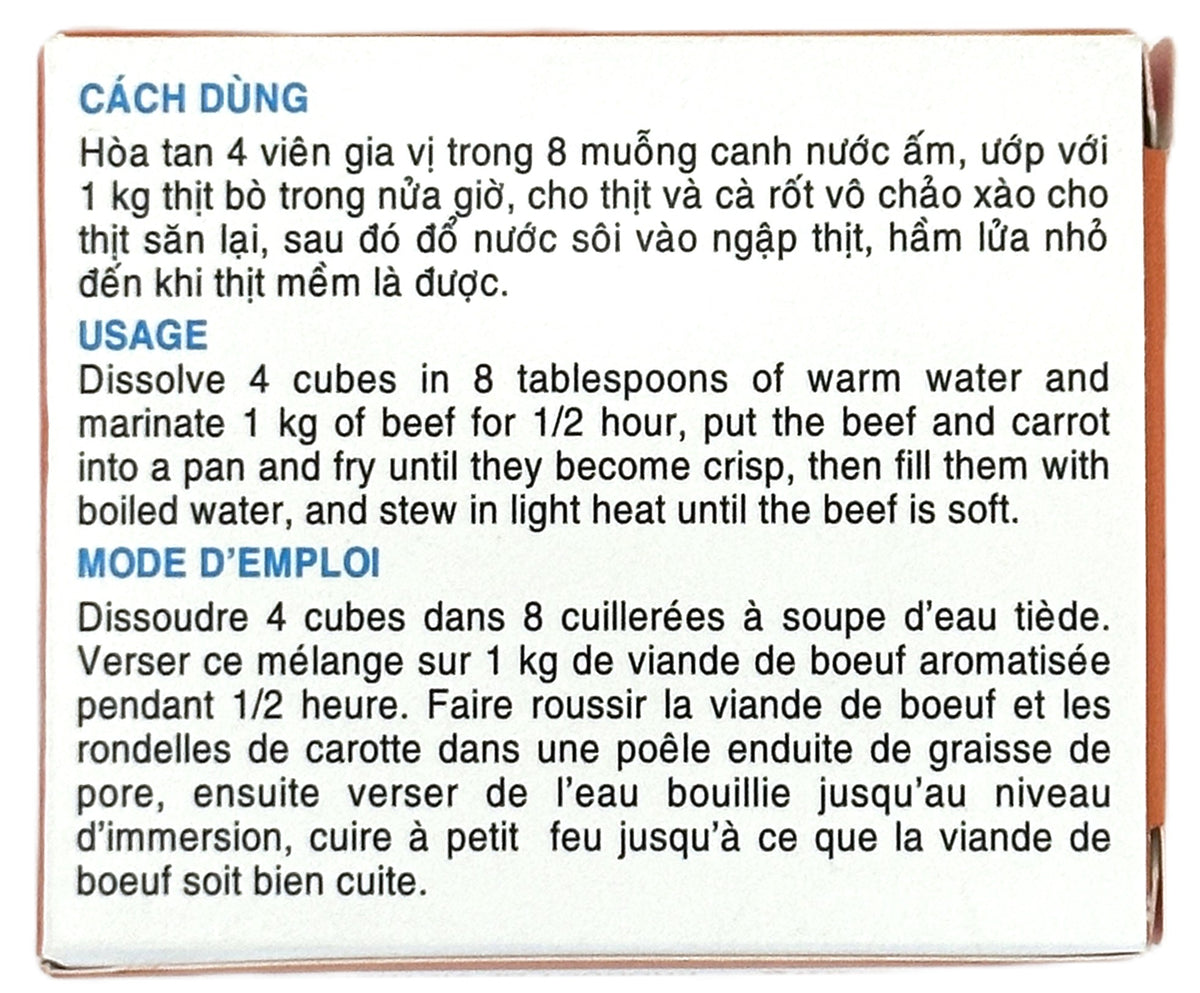 BAO LONG BÒ KHO STEWED BEEF SEASONING 4PK (2.64oz)