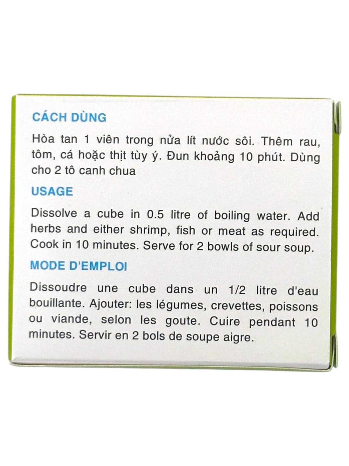 BAO LONG CANH CHUA SOUR SOUP SEASONING 4PK (2.64oz)
