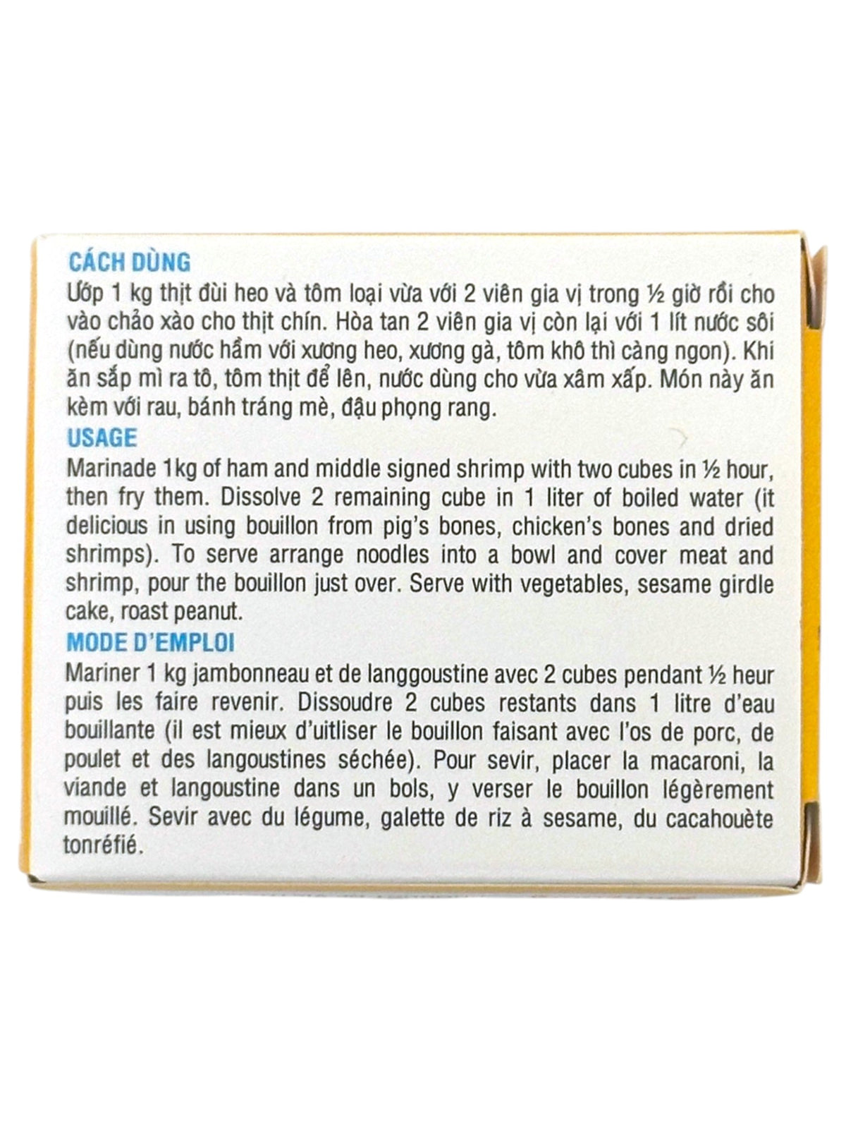 BAO LONG MÌ QUẢNG SOUP SEASONING 4PK (2.64oz)