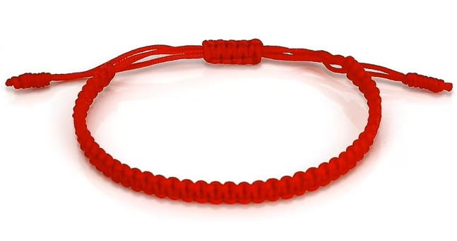 BRACELET: RED STRING, PLAIN (1 PC)