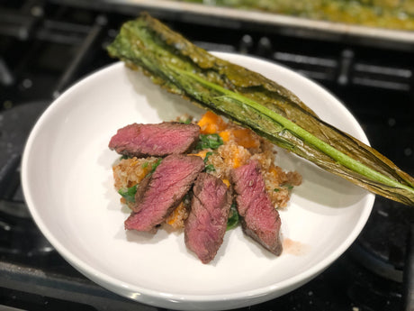 Grilled Soy-Ginger Flank + 1-Pot Bulgur Pilaf