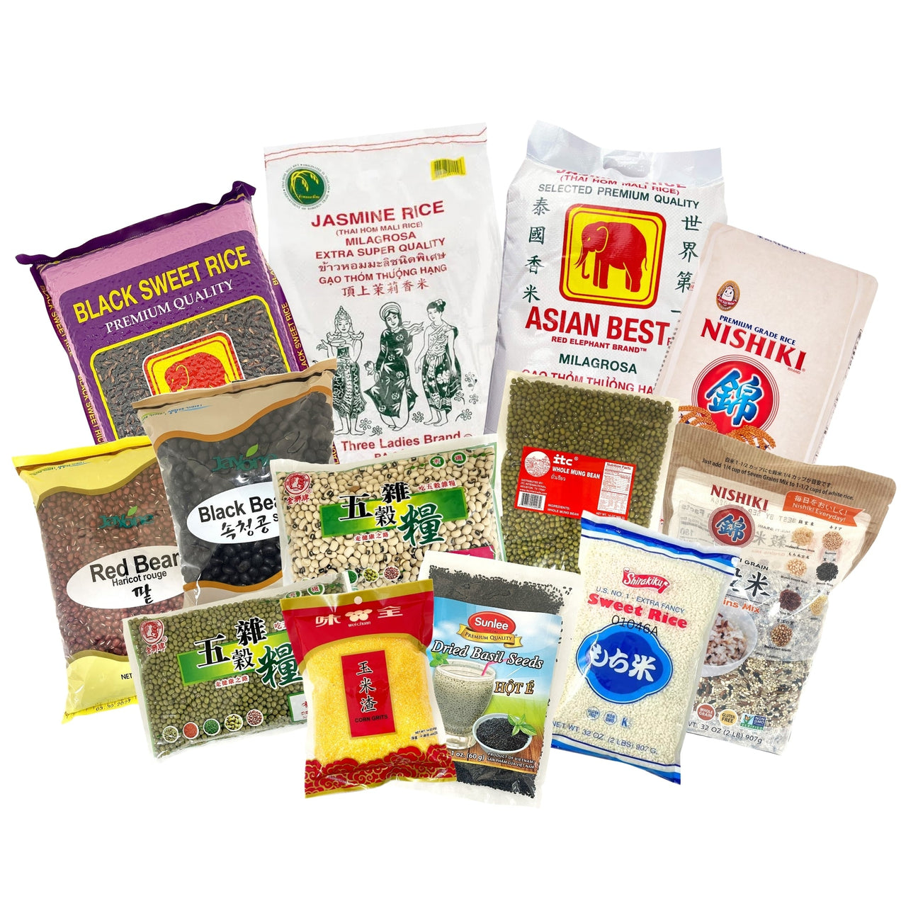 Rice, Grains, Beans & Seeds