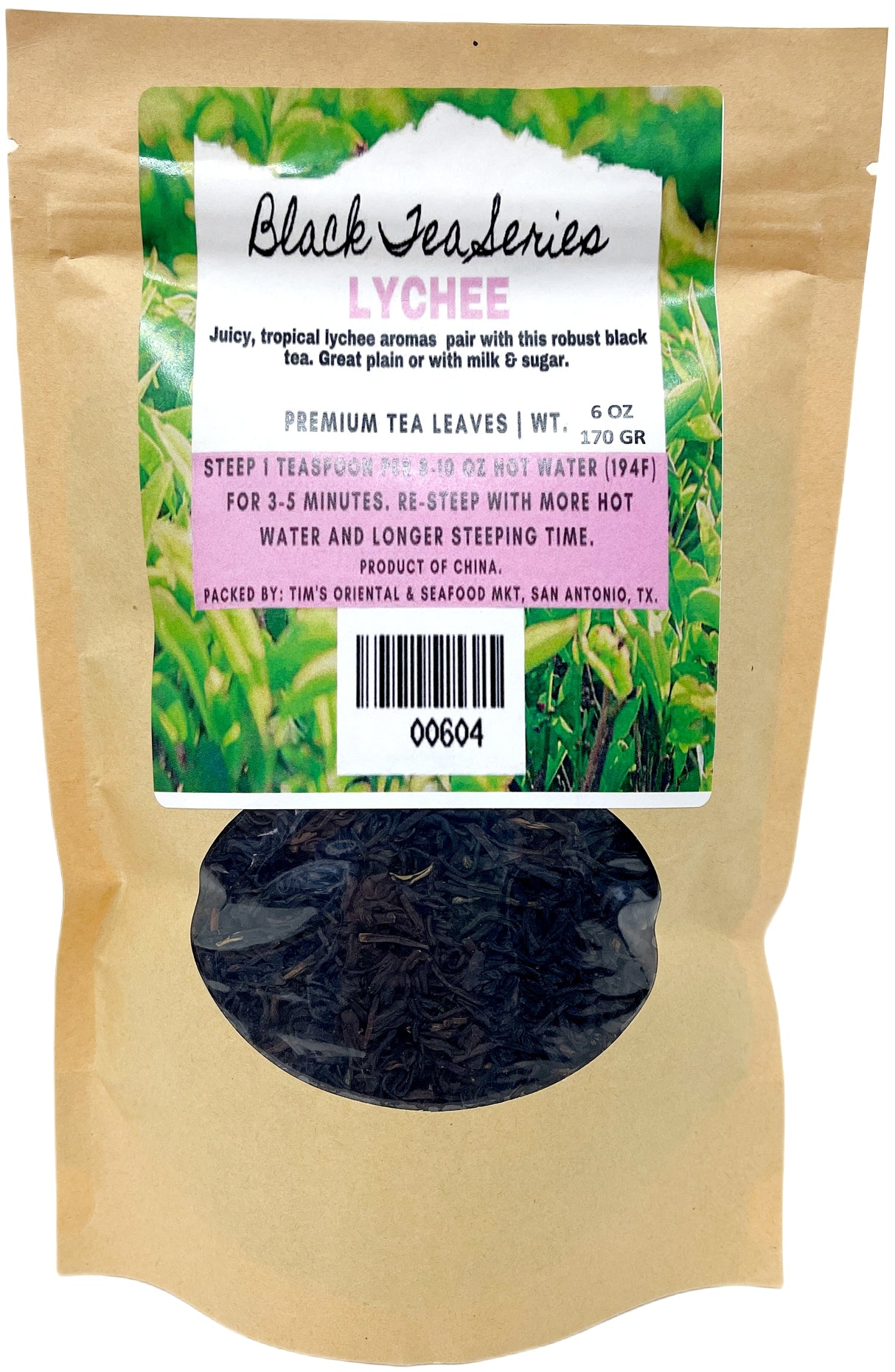 BLACK TEA SERIES - LYCHEE (6oz)
