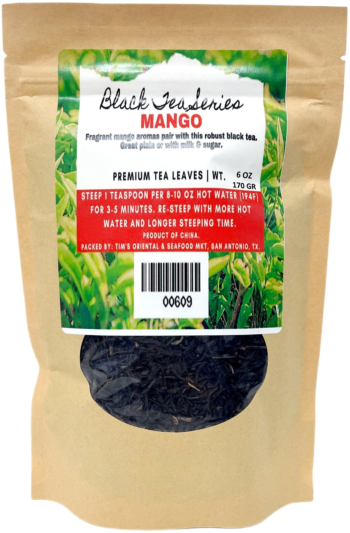 BLACK TEA SERIES - MANGO (6oz)