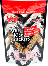 HAPI ARARE RICE CRACKERS - BAKED SESAME SNACK (3oz)