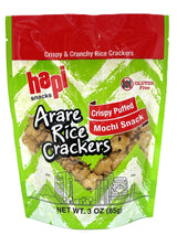 HAPI ARARE RICE CRACKERS - CRISPY PUFFED MOCHI (3oz)