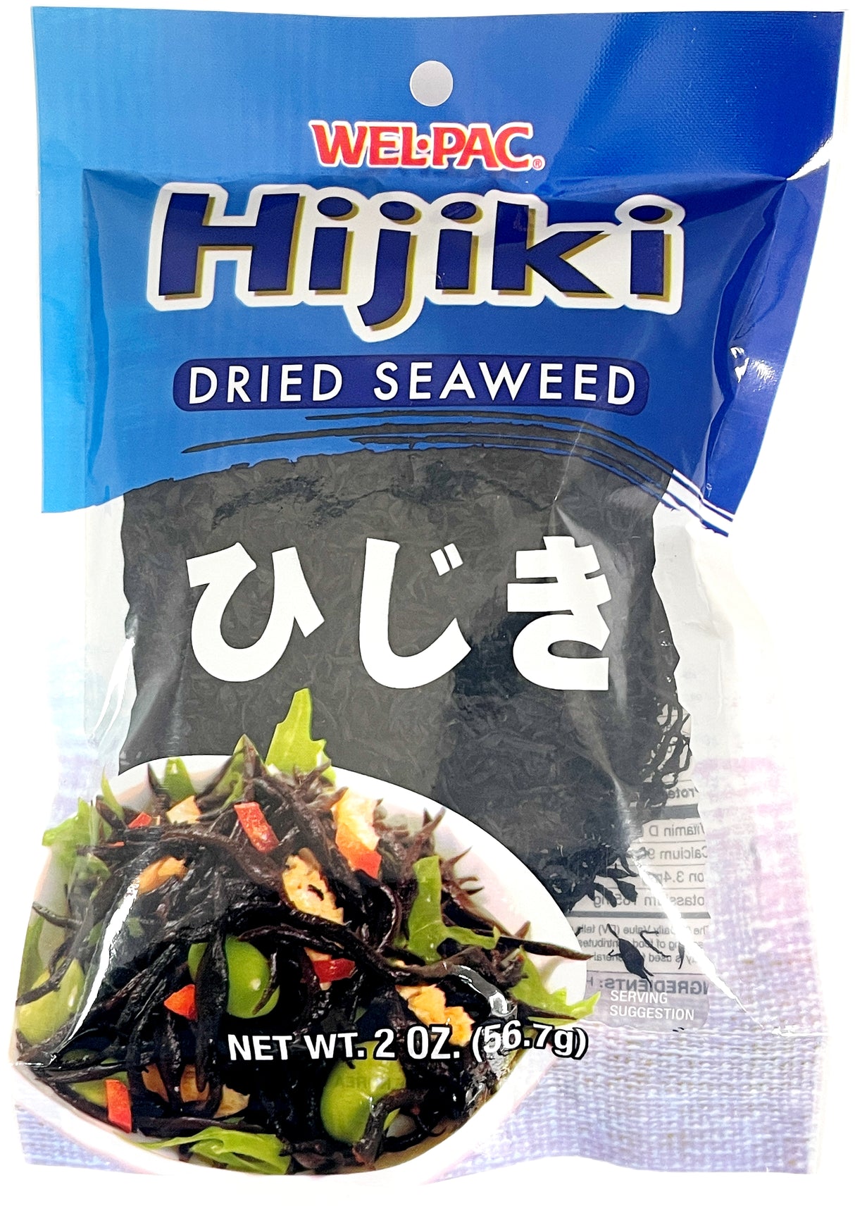 WEL-PAC DRIED SEAWEED - HIJIKI (2oz)