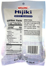 WEL-PAC DRIED SEAWEED - HIJIKI (2oz)