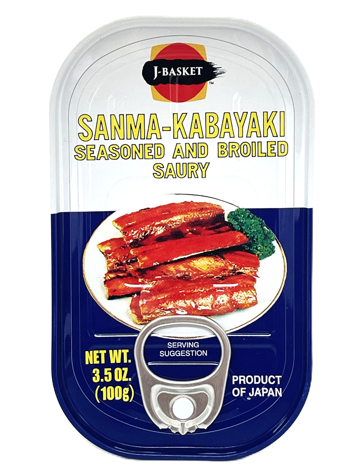 J-BASKET SANMA-KABAYAKI (SEASONED & BROILED SAURY) (3.5oz)