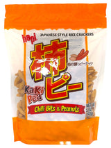 HAPI KAKI PEA RICE CRACKERS WITH CHILI BITS & PEANUTS (5oz)