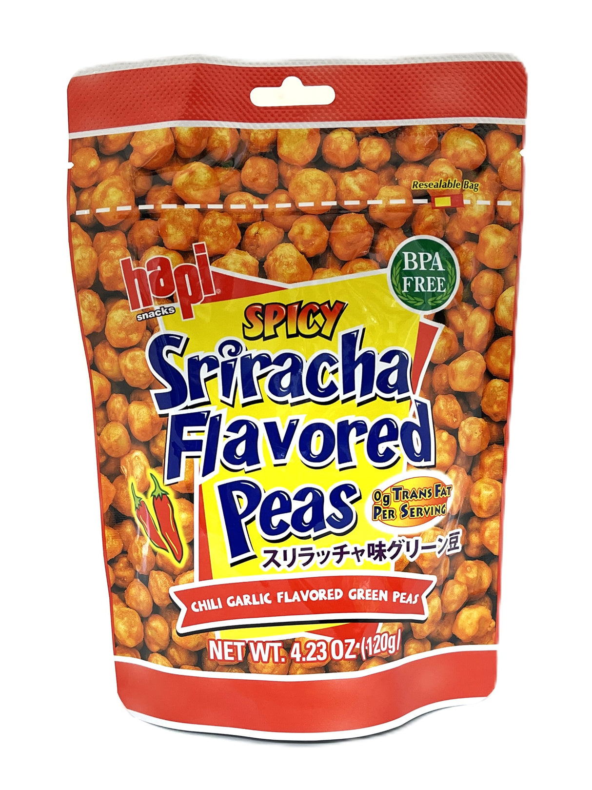 HAPI SRIRACHA FLAVORED PEAS (4.23oz)