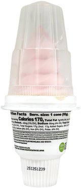 ORANGE SOFT-SERVE ICE CREAM CONE - STRAWBERRY (6.08oz)