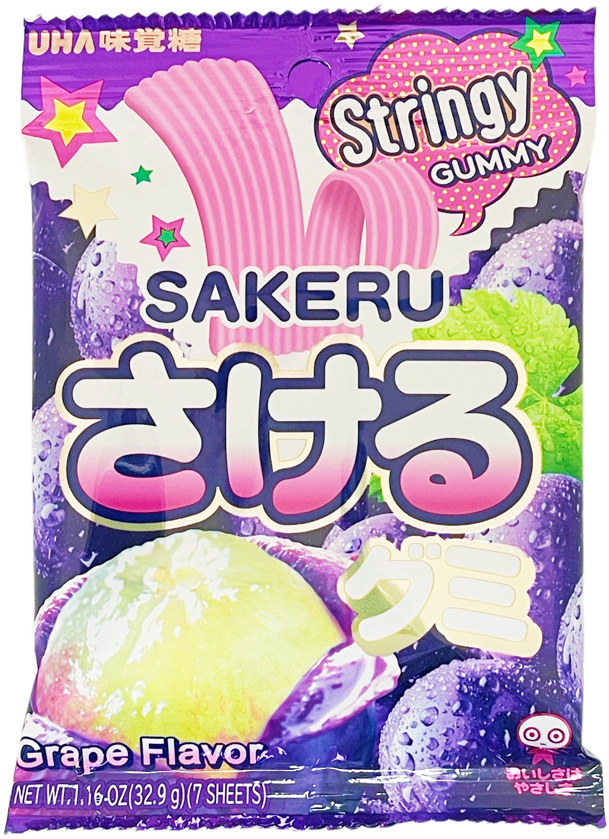 SAKERU STRINGY GUMMY CANDY - GRAPE (1.16oz)