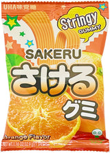 SAKERU STRINGY GUMMY CANDY - ORANGE (1.16oz)