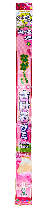 SAKERU 40CM STRINGY GUMMY CANDY - PEACH (1.16oz)