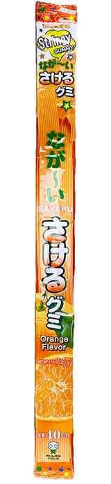 SAKERU 40CM STRINGY GUMMY CANDY - ORANGE (1.16oz)