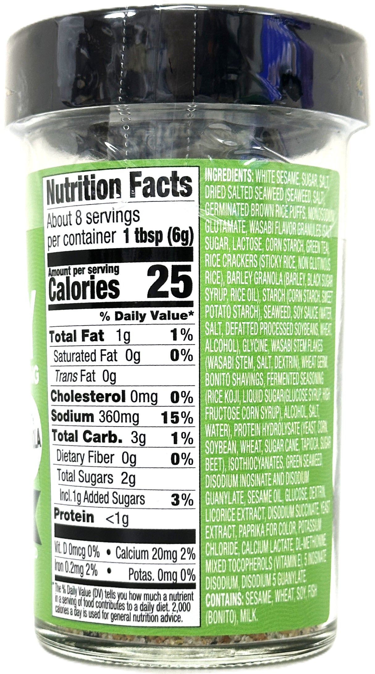 J-BASKET CRUNCHY FURIKAKE TOPPER - WASABI (1.76oz)