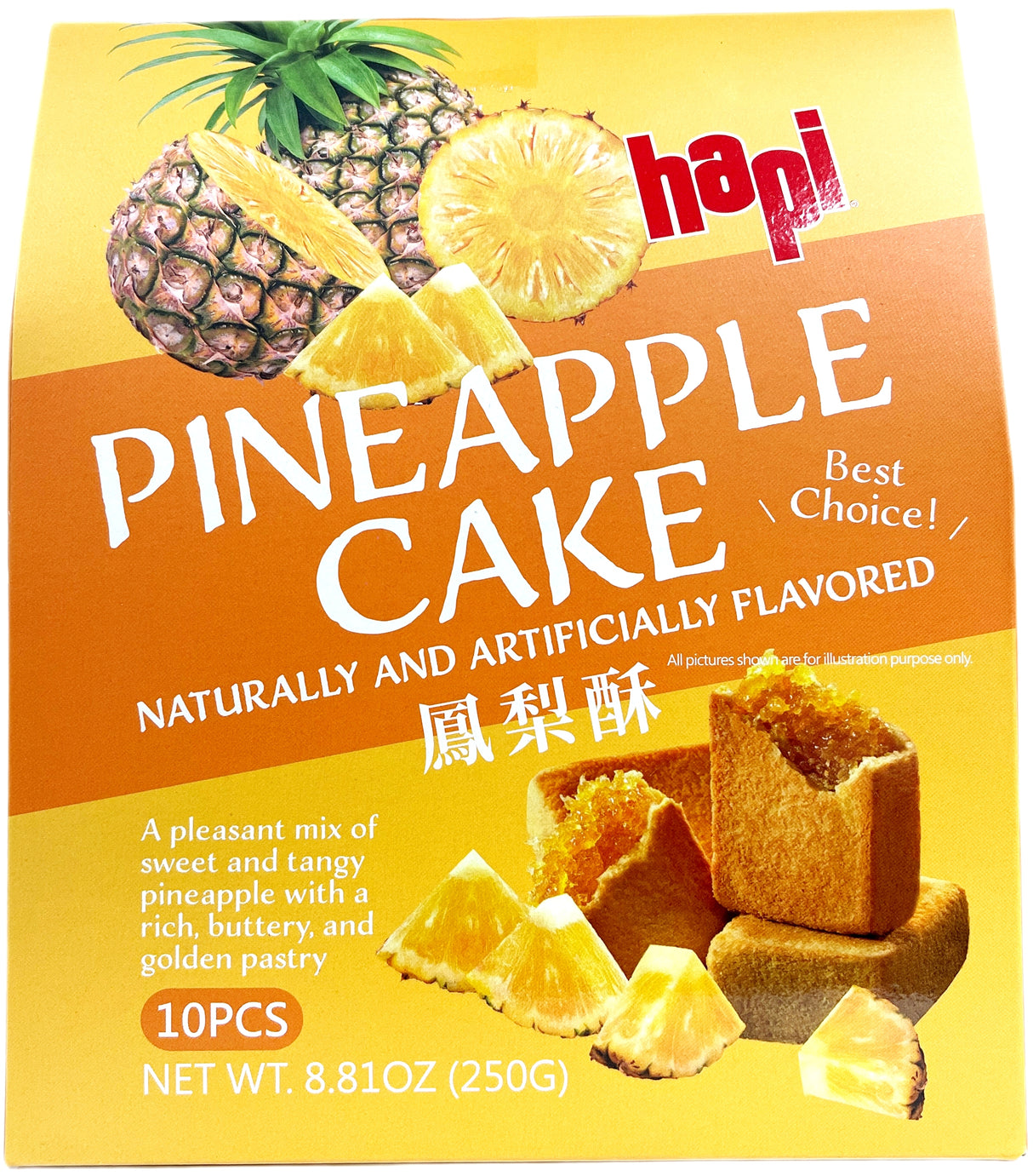 HAPI PINEAPPLE CAKE 10PC