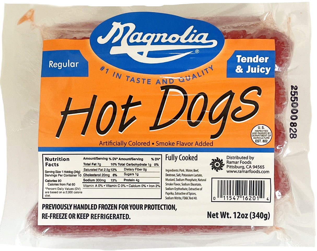 MAGNOLIA FROZEN HOT DOGS 10PK - REGULAR