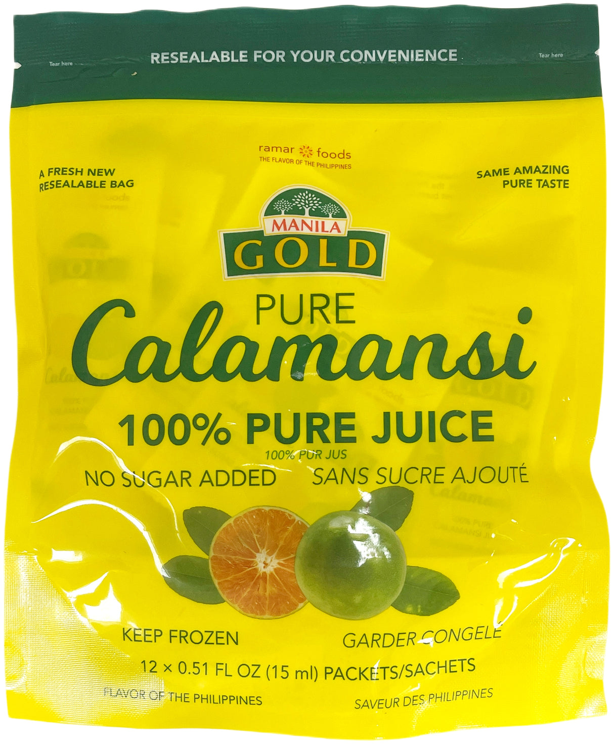 MANILA GOLD FROZEN PURE CALAMANSI JUICE 12PK