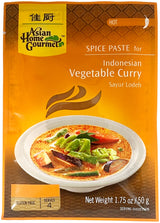 ASIAN HOME GOURMET SPICE PASTE - VEGETABLE CURRY (1.75oz)