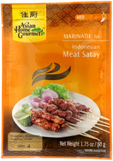 ASIAN HOME GOURMET MARINADE - INDONESIAN MEAT SATAY (1.75oz)