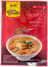 ASIAN HOME GOURMET SPICE PASTE - THAI RED CURRY (1.75oz)