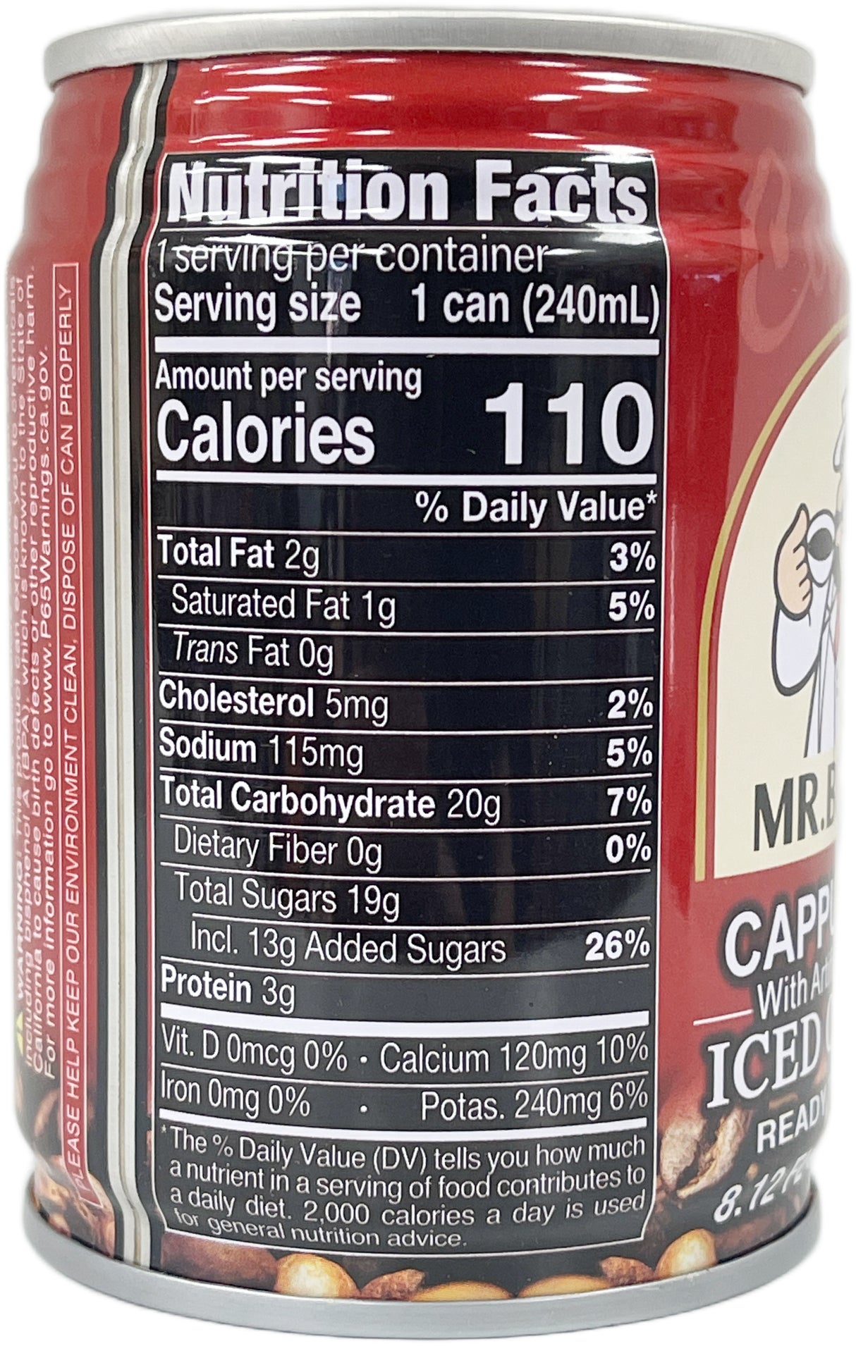 MR. BROWN ICED COFFEE - CAPPUCCINO (8.12oz)