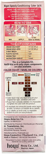 BIGEN SPEEDY HAIR COLOR - 6 (MEDIUM BROWN)