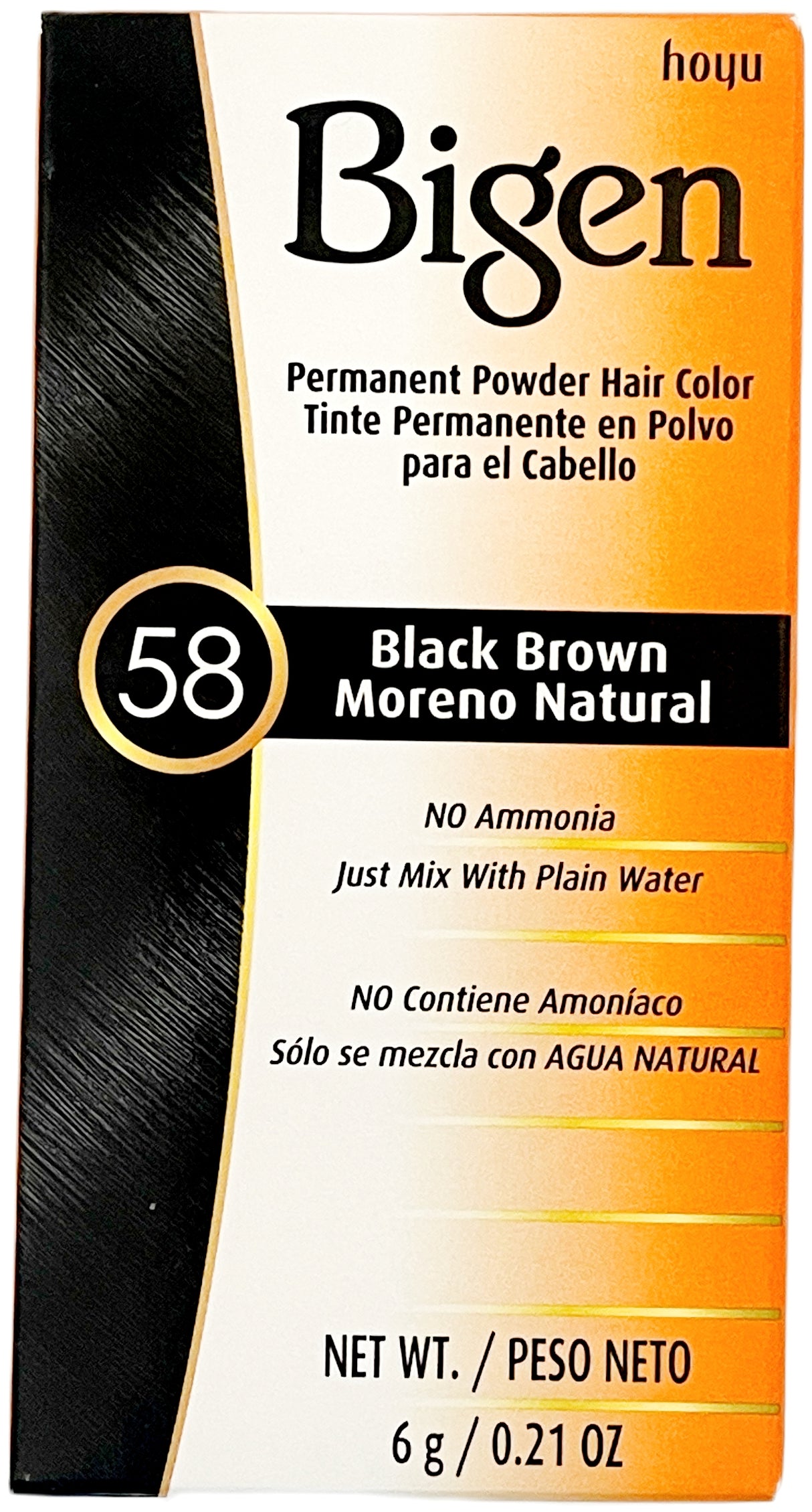 BIGEN POWDER HAIR COLOR - 58 (BLACK BROWN)