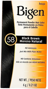 BIGEN POWDER HAIR COLOR - 58 (BLACK BROWN)