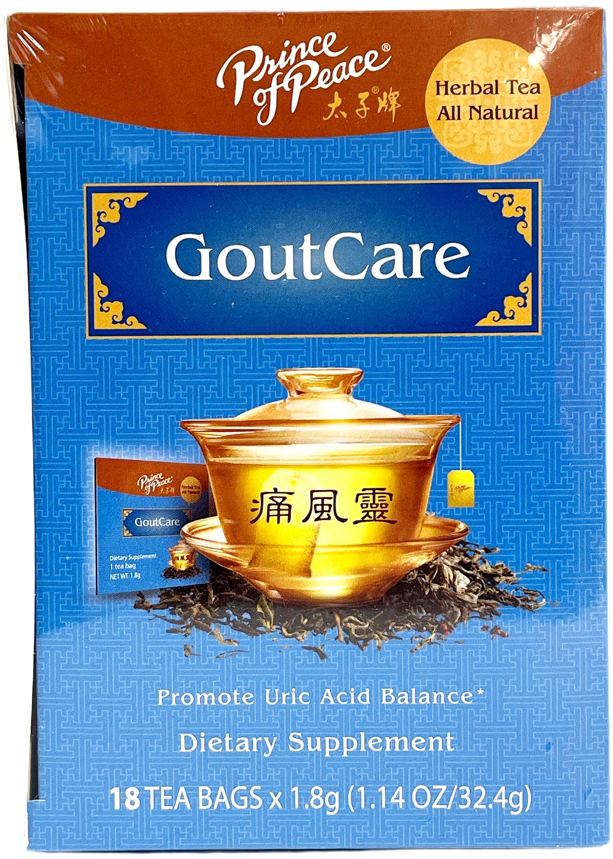 PRINCE OF PEACE GOUT CARE TEA 18CT